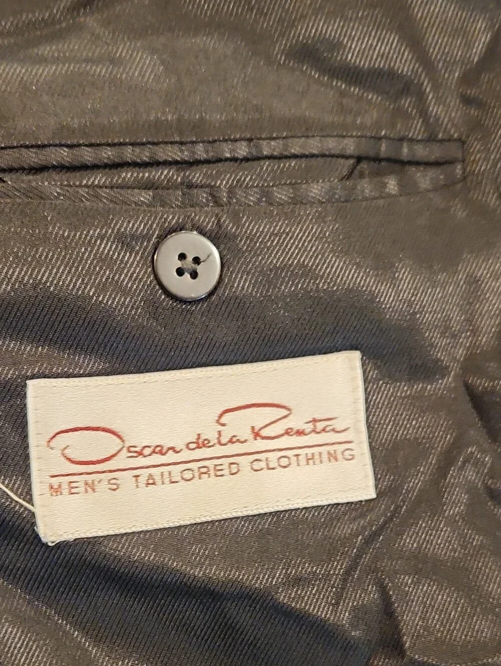 Oscar de la Renta Black Men's Single-Breasted Blazer